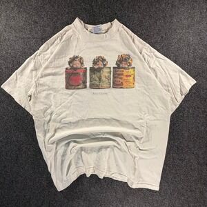 Vintage 90s Anne Geddes Tin Can Babies Graphic T Shirt XL All Sport USA Tee